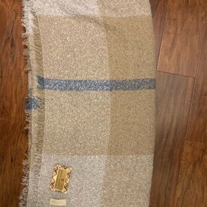 Beautiful and soft neutral blanket scarf